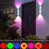 1/2/3PCSSmart RGB Gradient Night Light Magnetic MotionSensor Rechargeable Wall Lamp for BedroomBathroom Closet Garden Home Decor