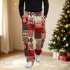 Men's Casual Pants with Christmas Print, Loose Fit Comfortable Streetwear for Holiday Parties