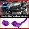 Universal Steering Wheel Turn Signal Extension Turn Rod Purple Pack of 2