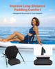 Kayak Seat, 1 Pack 31 Mm Thick, Universal Paddle Board Seat with Back Support, Hexagonal Sit-on-Top Soft Padded Cushion with Storage Bag & Adjustable