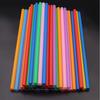 Disposable Plastic Flat Mouth Straight Tube Milk Tea Straw