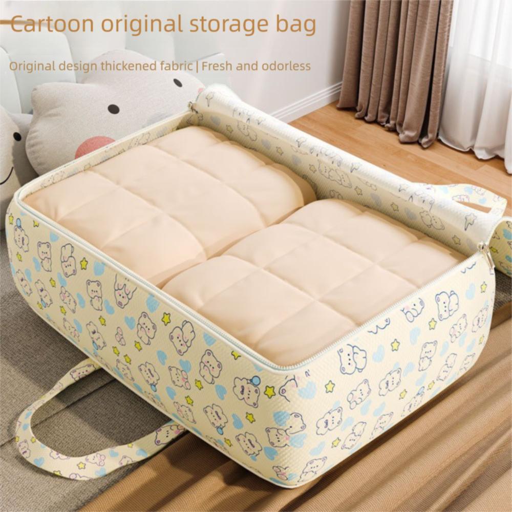 Large Capacity Quilt Storage Bag Foldable Wardrobe Sorting Storage Bucket  Household Organizer