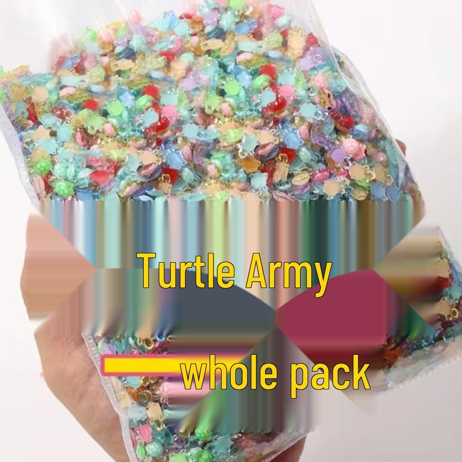 

Красочная мультяшная мини-фигурка черепахи - Аксессуар для нейл-арта Single Mini Turtle