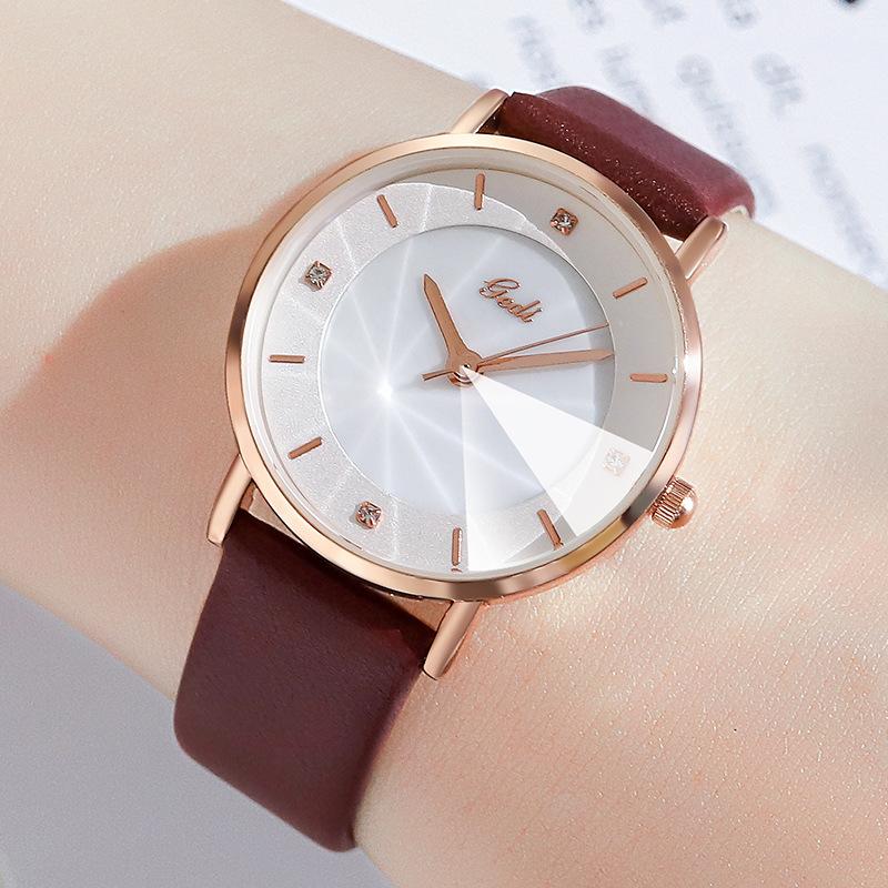 Niche High-End Sense Exquisite Temperament Women'S Watch Women'S Light Luxury High-Value Belt Quartz Watch