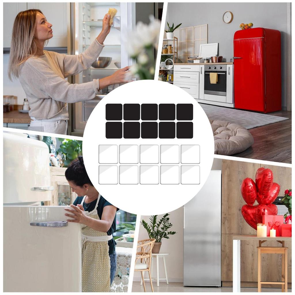 Fridge Magnet Set Kitchen Decor Accessories 10-Pieces Sticky Magnets For Refrigerator Whiteboard Office Apartment Pantry Hotel