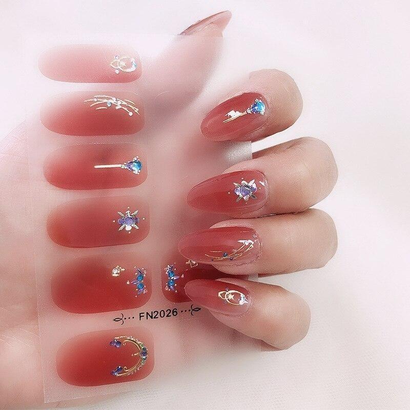 Adesivi per unghie Abbronzanti Moda Copertura completa Adesivi per patch per unghie Manicure Estate Semplice Pellicola per unghie Decalcomanie Arte Accessori fai da te Strumento