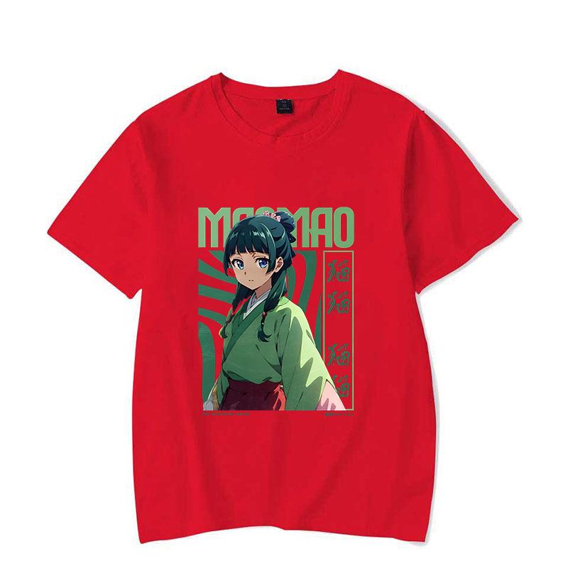 New Anime The Apothecary Diaries Maomao Print T-shirt Women Men Summer Casual Funny Short Sleeve Shirt Fashion Loose Tops
