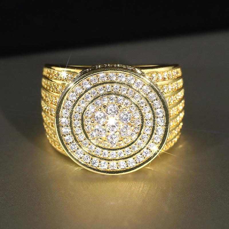 Shiny And Shiny Ring Female, High Luxury Heavy Industry Elegant And Extravagant Style, Personalized Chic Exquisite Jewelry