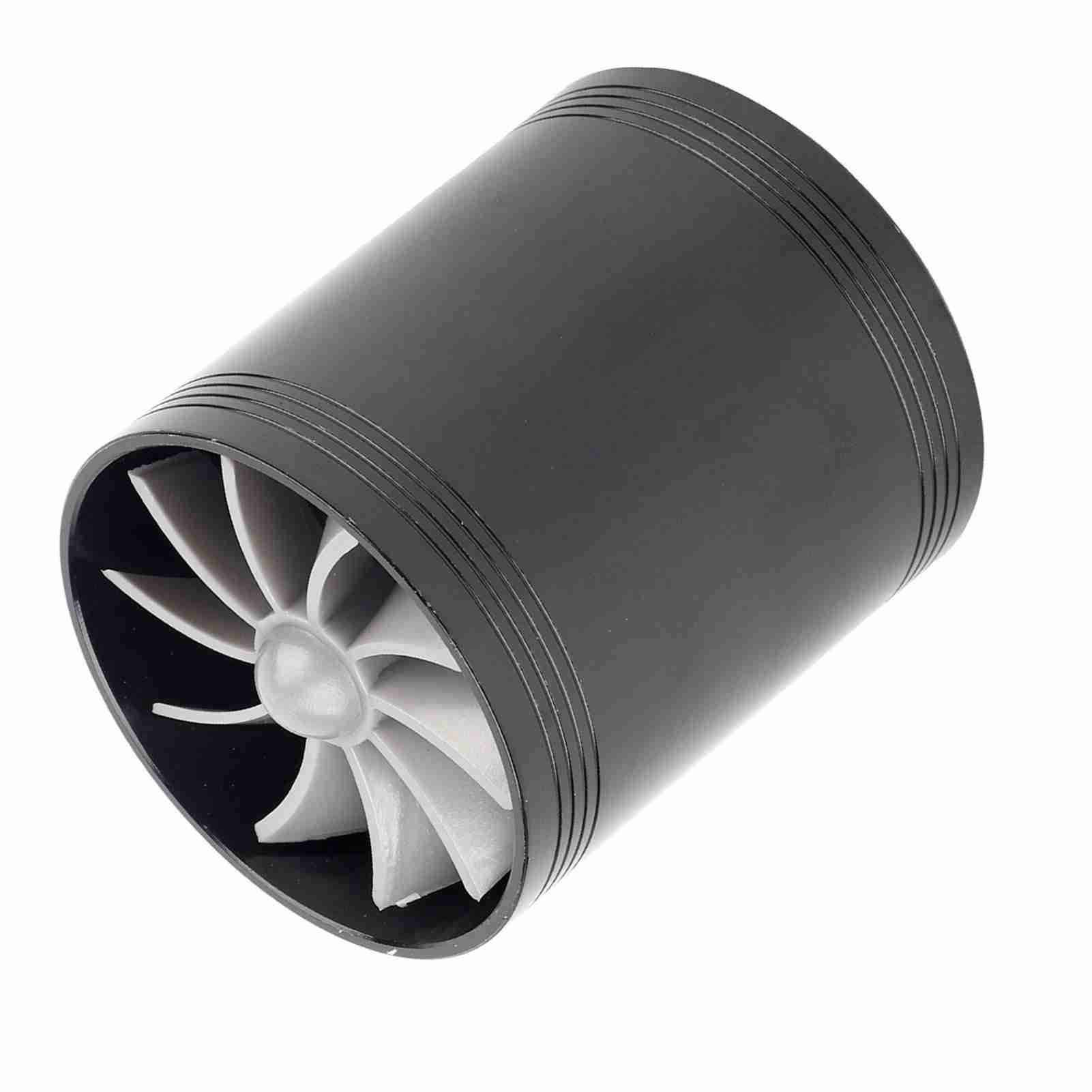 

Автомобильный воздухозаборник Турбонагнетатель с двумя вентиляторами Турбина Super Charger Gas Fuel Saver Turbo Черный