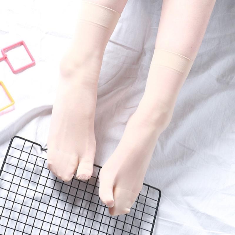 Dames Doorzichtige Enkelsokken Anti-scheur Comfortabel Onzichtbaar Ultra Dun Split-teen Slippers Sokken voor Dagelijks Gebruik