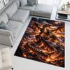 Golden Dragon Magic Castle Carpet Living Room And Bedroom Mats Printing Art Christmas Gifts Office Chair Cushion