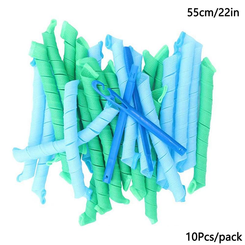 Set Bigudiuri Fără Căldură Creează Bucle Spirale Elastice Fără Deteriorare Termică Sigur Ușor de Folosit Cârlige Pentru Coafare Fără Efort Kit