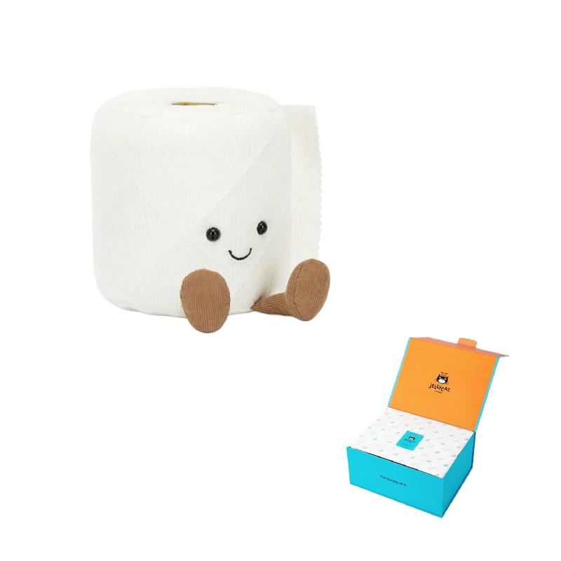 JELLYCAT Fun Items Series Toilet Paper Cute Doll Plush Doll 15cm High