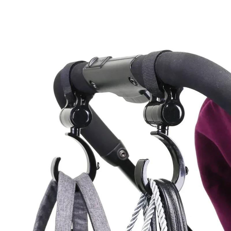 2PCS Baby Bag Stroller Hooks Infant Organizer Bag Hanger Stroller Accessories Large Hook Shopping Prop Multifunction Pram Hook