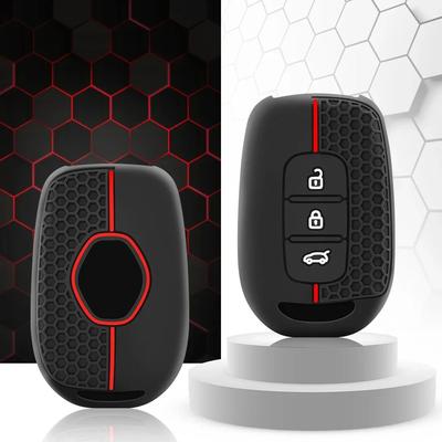 New Silicone Car Key Case Cover For Renault Kwid Traffic Symbol for Dacia Sandero Logan Duster 2016 2017 2018 Fob Accessories