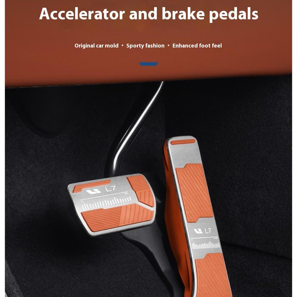 Fit For Li L6 L7 L8 L9 LIXIANG Car Accelerator Brake Pedal Metal Anti-Slip Foot Pedal Auto Interior Modification