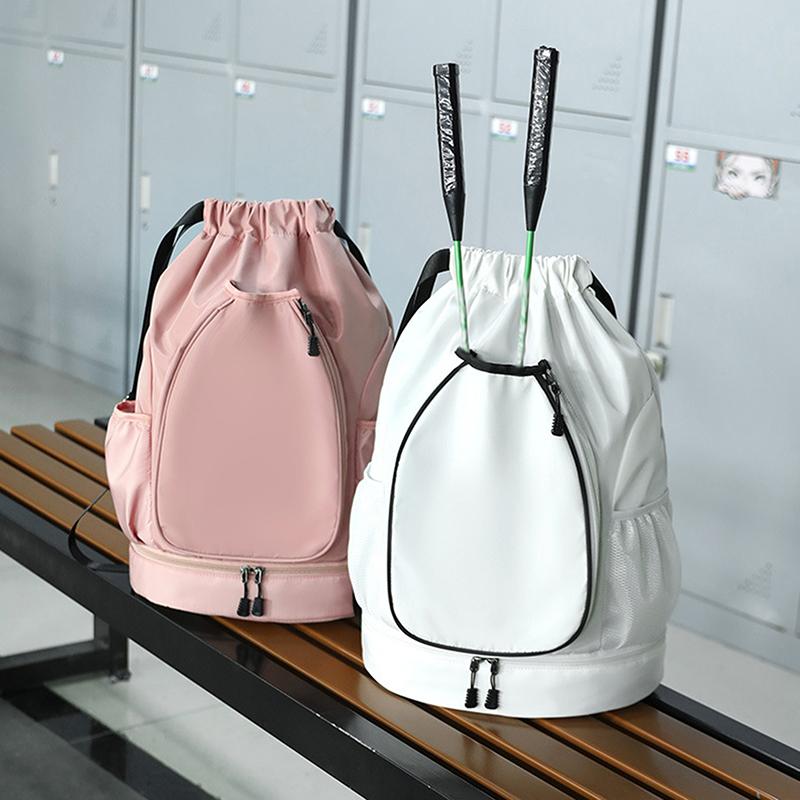 Tennis Schläger Rucksack Fassungsvermögen für 2 Schläger Badminton Sporttasche Großes Fassungsvermögen Gymnastikbeutel Professionelle Fitnesstasche mit Schuhfach