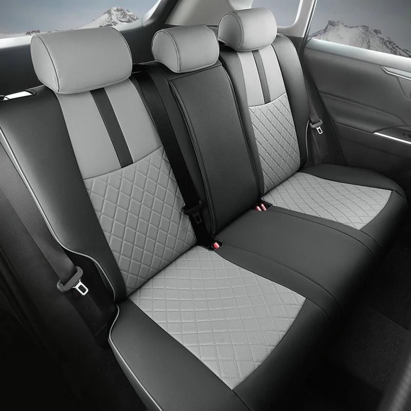 Full Coverage Custom Car Seat Covers for Car Seat Covers For Toyota RAV4 2019-2025 Faux Leather Protective Accessories- Full Set