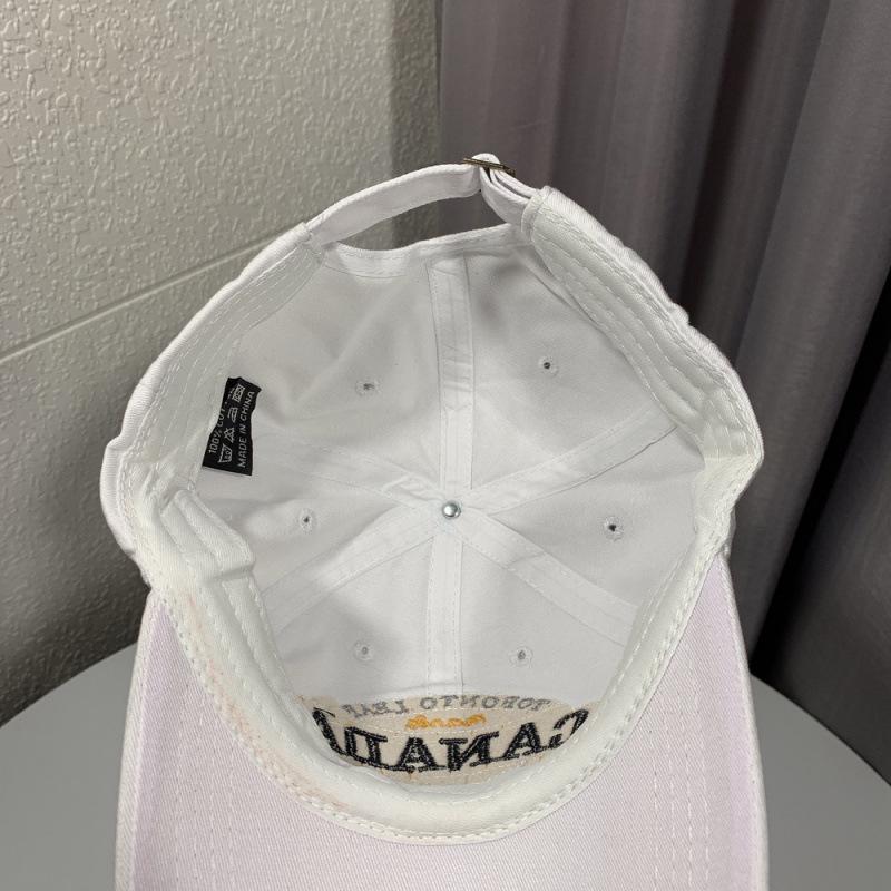 Four Seasons American Retro Burgundy Versatile Baseball Cap Men'S Canada English Embroidery Patch Cap Children