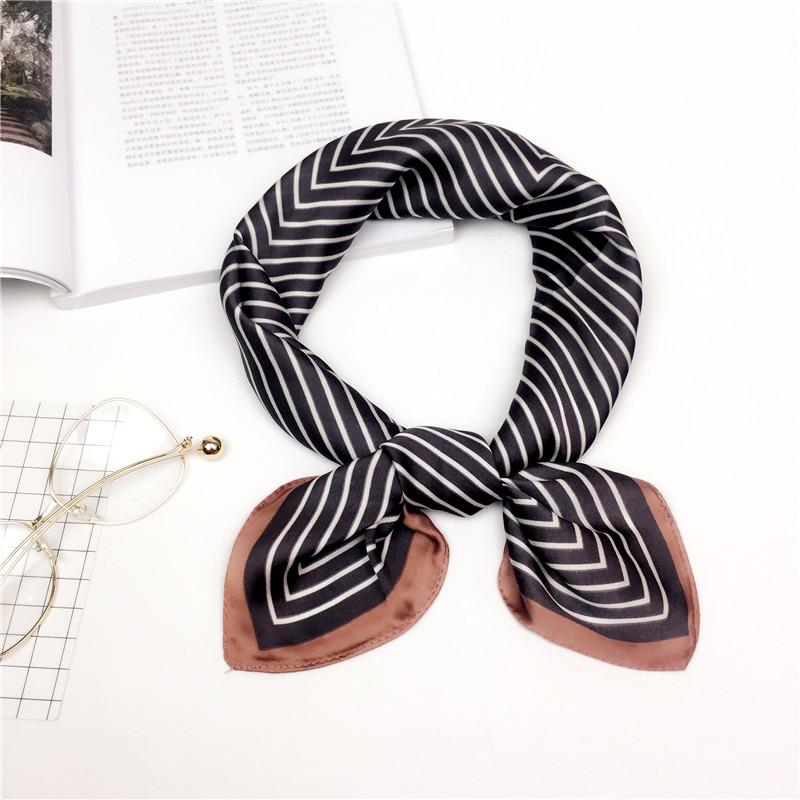 Fashion Decoration Scarf Hairband Tie Hair 70 Small Square Scarf Silk Scarf Women'S Spring And Autumn Versatile Small Scarf Professional Scarf