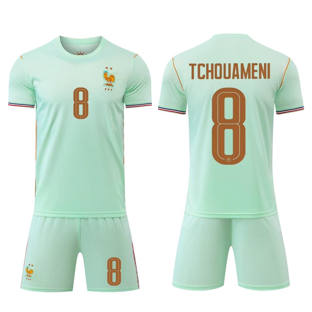 2026 France Away Light Green Football Jersey Set No.8 20