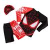 3pcs Boys Swimsuit Beach Sunscreen High Elasticity Swimsuit Split Set Long Sleeve Kids Swimwear