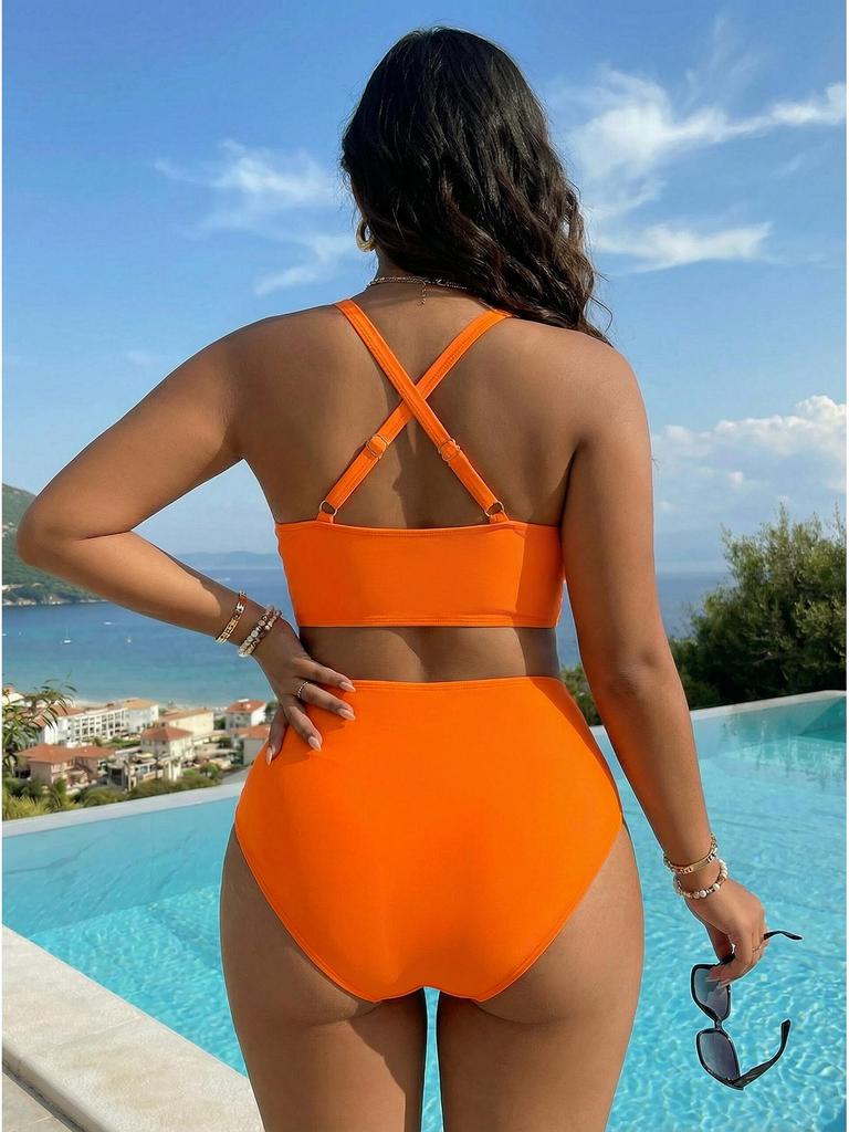 2026 Plus Size European & American Two-Piece Bikini - New Style & Sexy Beachwear
