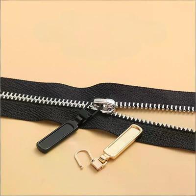 5Pcs Detachable Metal Zip Zipper Sliders Head Replacement Replacement Tab Zipper DIY Sewing Backpacks Purses Repair