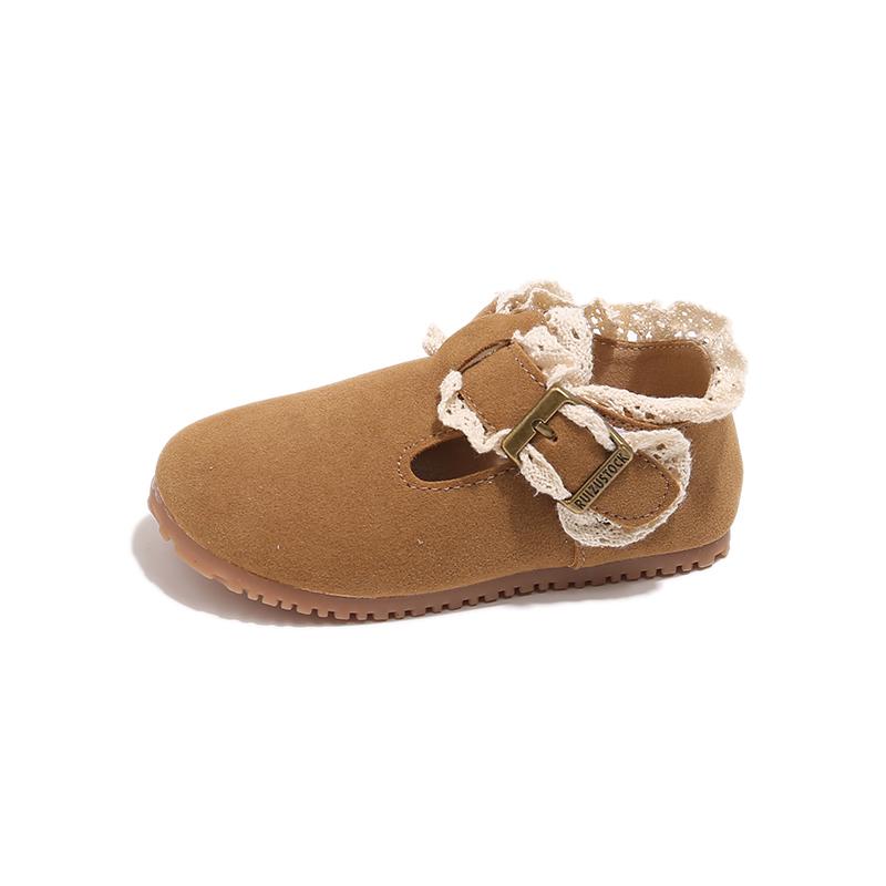 Girl's Nude Shoes Small Leather Spring and Autumn New Korean Fashion Children's Princess Soft Bottom Casual