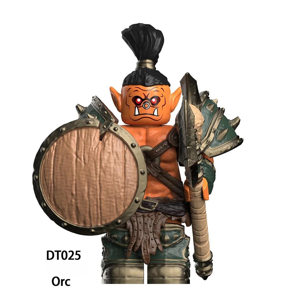 Medieval Orcs Model Bricks Mini Compatible Assembly Action Figures Puzzle Cartoon Building Blocks Toy Birthday Gifts