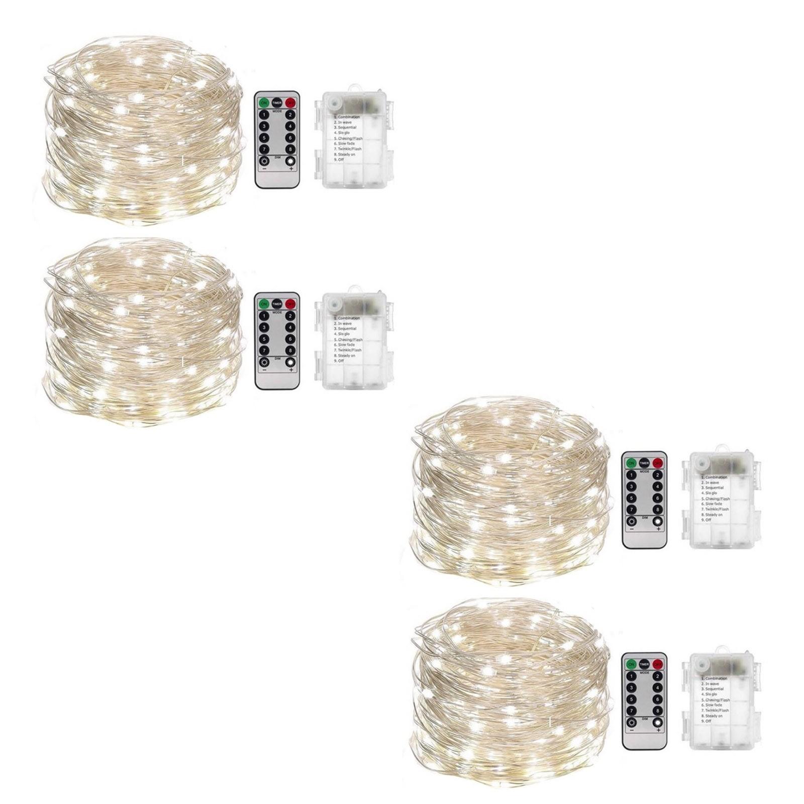 

Уличный солнечный светильник, 66 футов, 200 светодиодных солнечных фонарей, 8 режимов освещения, светильники из медной проволоки, деревья во дворе One Size белый