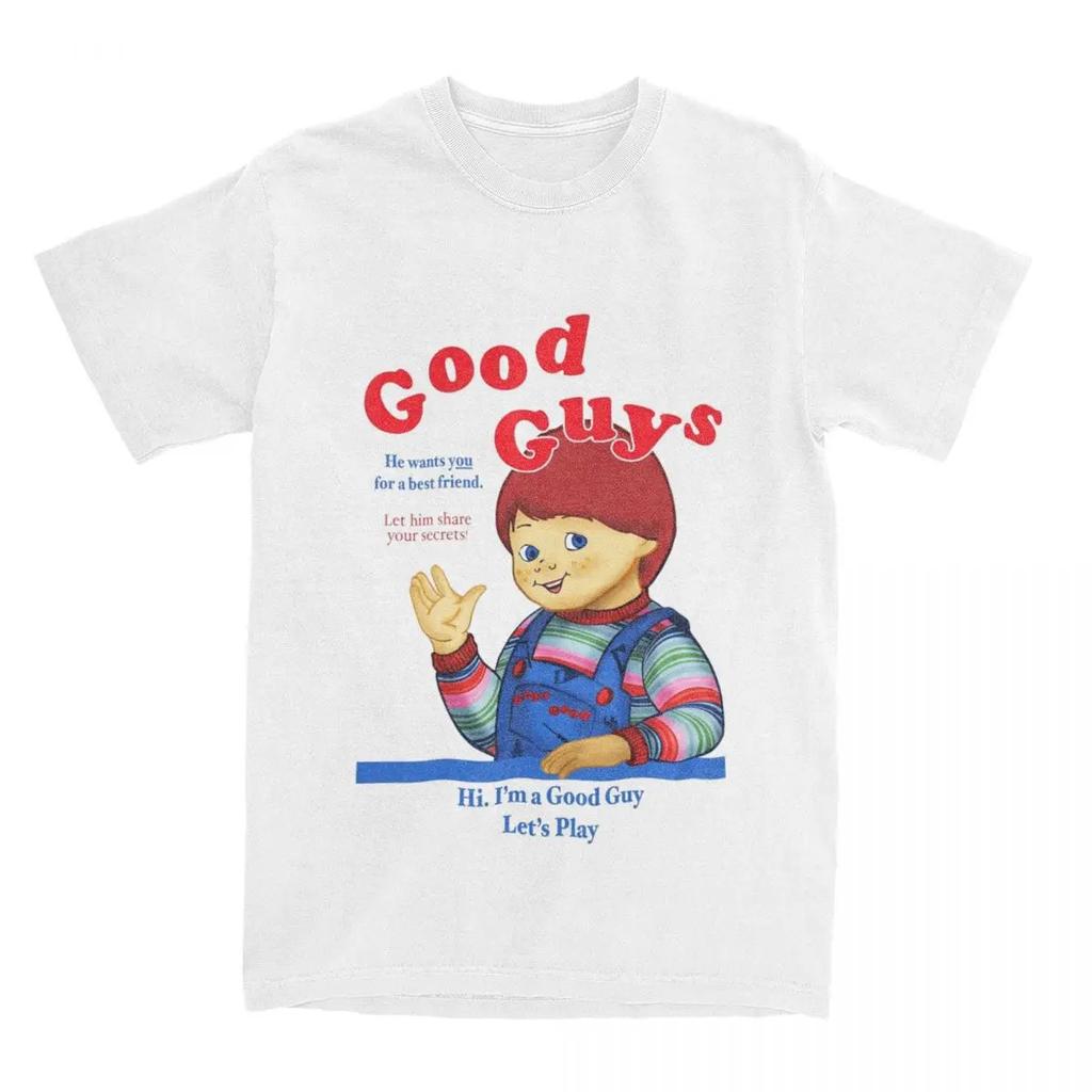 Alle Jahreszeiten Männer Frauen Gute Jungs Chucky Hemd Outfit T-shirt Kleidung Vintage T Shirt