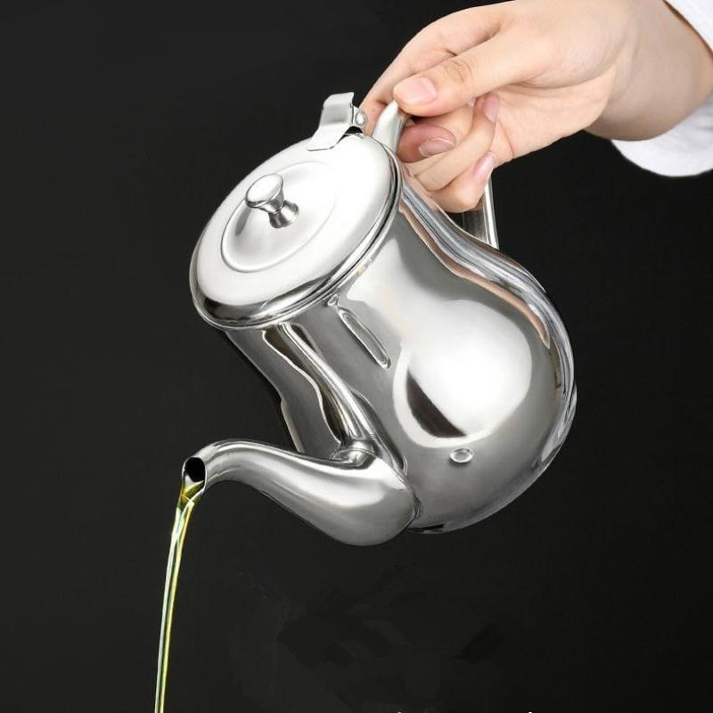 Filter Oil Pot Stainless Steel Household Leak-Proof Wine Pot Pouring Oil Bottle Seasoning Tank Kitchen Supplies Oz Pot Oil Tank