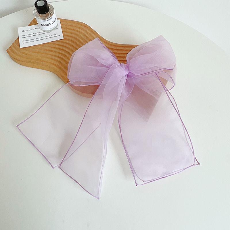 Organzová nadrozměrná sponka do vlasů s motýlkem, čelenka, módní sponka do vlasů, vlasové doplňky