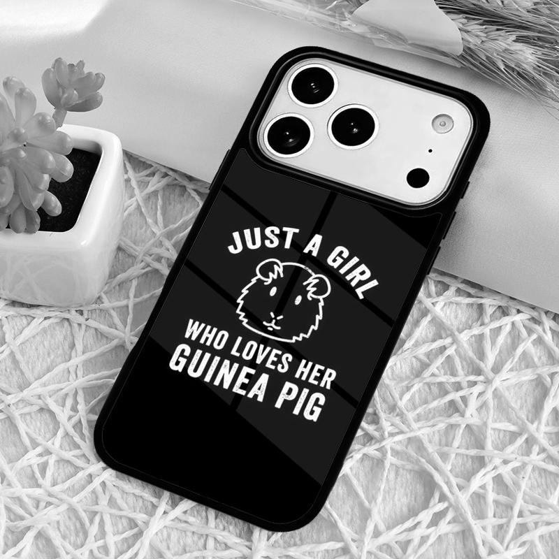 Cartoon Guinea Pig Soft Phone Case for iPhone 17 Air 16 15 11 12 14 13 Pro Max Shockproof Cover