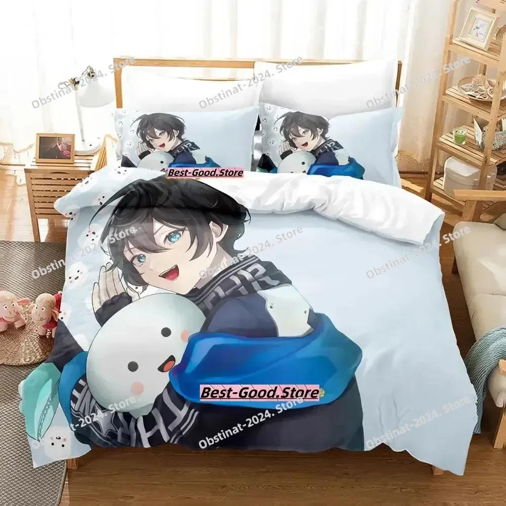 VTuber Axia Krone Bedding Set Single Twin Full Queen King Size Bed Set Adult Kid Bedroom Duvetcover Sets Anime Parure De Lit Bed