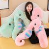 Colorful Seahorse Plush Toy Large Stuffed Animal Doll For Bedtime Cuddles And Leg Support Pillow