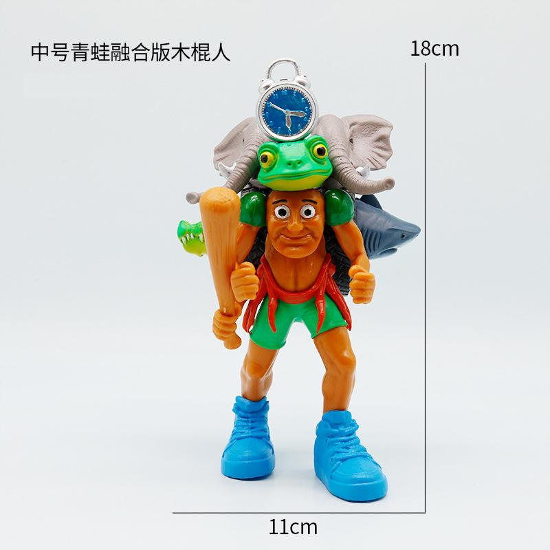 Tung Tung Sahur Action Figure Toy Tralalero TralalaLiriLi LarllaBoneca Ambalam Figure Toys Figurines Desktop Ornament