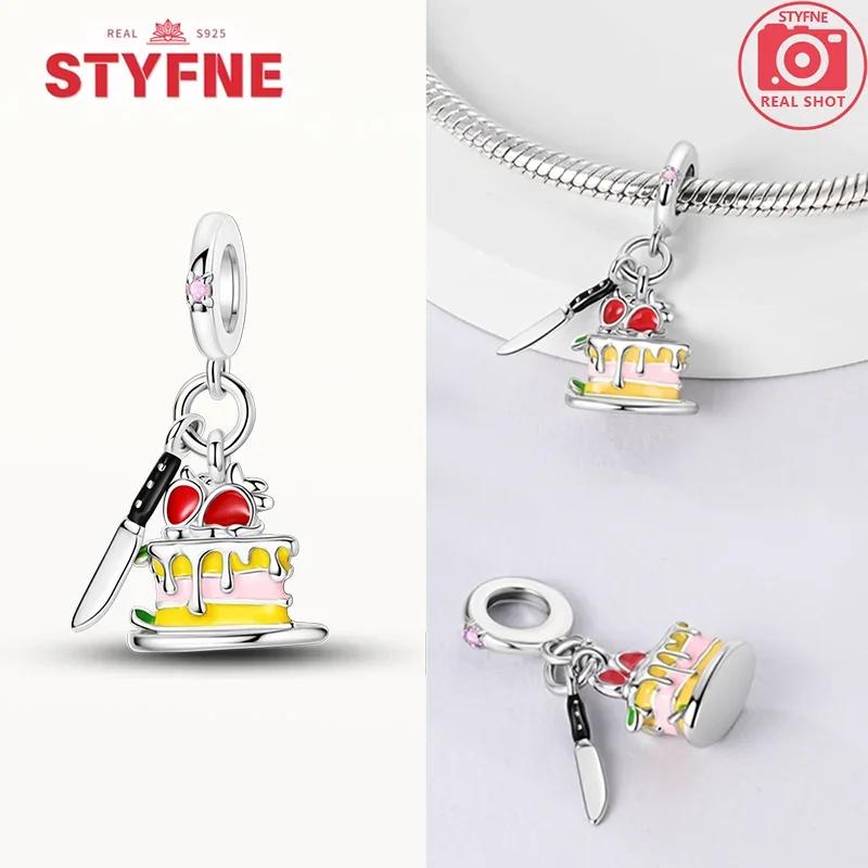 Copper Metal Birthday Cake Love Charm Bead Components Chocolate Banana Bead Components Compatible With Authentic Original Bracelets Do It Yourself