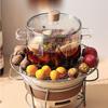 ZISIZ Dual-Handle Glass Pot Set