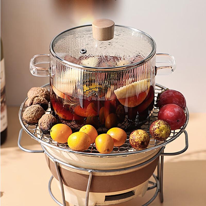 ZISIZ Dual-Handle Glass Pot Set