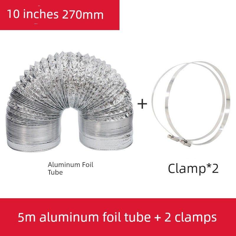 Exhaust Fan Exhaust Duct Thickened Aluminum Foil Vent Pipe Ventilating Fan Hose Kitchen Range Hood Smoke Vent Tin Paper Tube