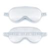 Double-Sided Imitation Silk Sleep Eye Mask with Printed Logo & Elastic Band - Breathable & Light-Blocking
