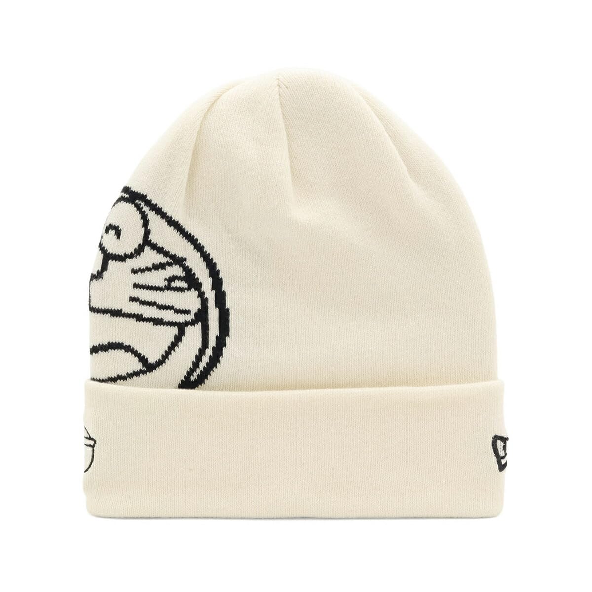 

New Era Вязаная шапка Doraemon FREE BC KNIT DORAEMON BIG FACE OWHI, Коллаборация, Молочно-белый,