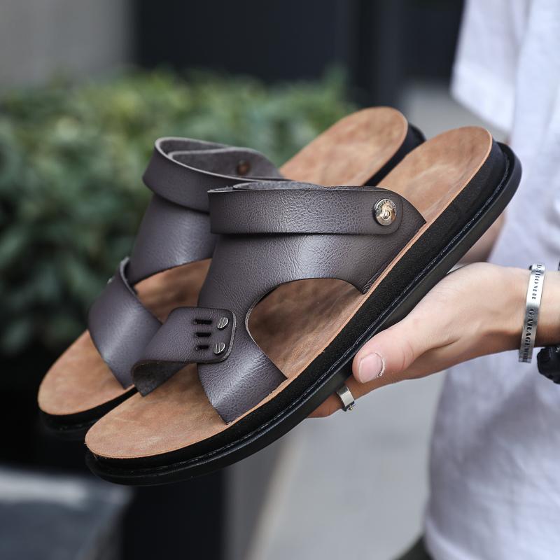 

Мода Мода Мужские Сандалии Дышащие Шлепанцы Двойного Назначения Новое Поступление Летние Сандалии Мужская Повседневная Пляжная Обувь Уличные Слипоны на Плоской Подошве 44 серый