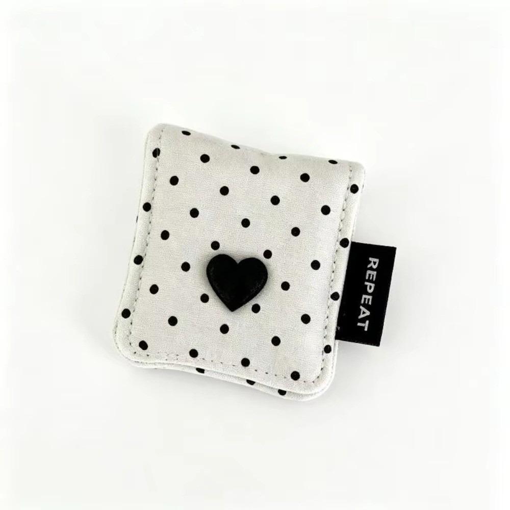 Fabric Desktop Cable Organizer Double-Sided Portable Cord Storage Strap Polka Dot Pattern Winding Holder Earphone Wire Storage
