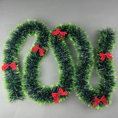 2M Christmas Green Cane Ribbons with LED Lights DIY Accessories Xmas Green Cane Ribbons Light Weight Multi Scene