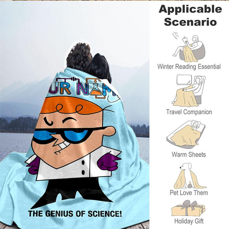 Custom Name Blanket Laboratory Electric Adventure Blanket Bedding Blanket for Travel, Camping, Living Rooms, Offices, Sofas, Fan Christmas Gift