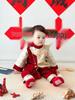 Boys' Hanfu Set 2025 - Festive Baby Tang Suit for First Birthday