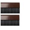 STORMGUARD 02-nbspAm0010838dwo BDS Clip-on Door Bottom Brush Seal, Dark Oak,